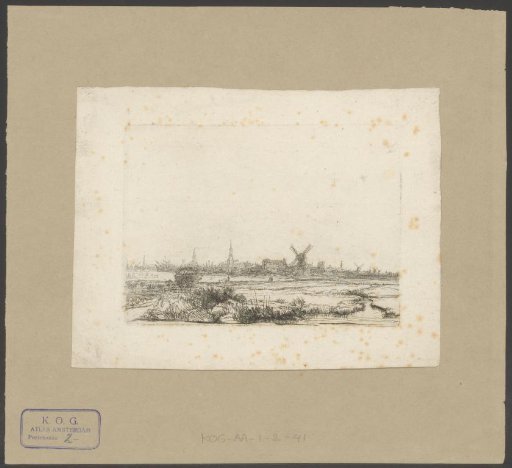 View of Amsterdam from the Kadijk
