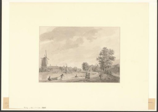 View of the Kostverloren Wetering between the Baarsjes and the Overtoom