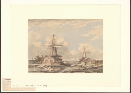 View of the Kostverlorenvaart in Amsterdam