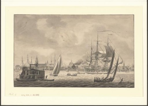 View of the eastern part of Amsterdam from the IJ