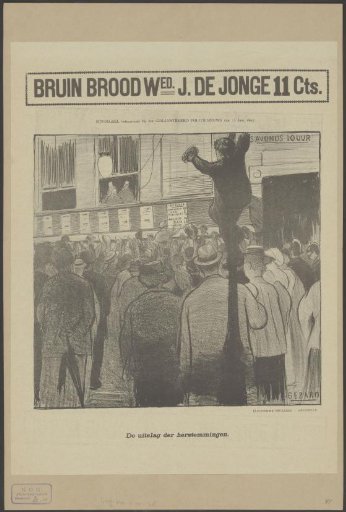 Crowd during the announcement of the election results