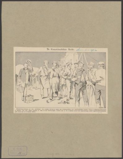 Workers look discontentedly at Bernardus Hermanus Heldt