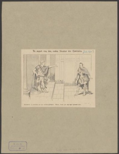 Johannes de Koo and Willem Treub as Augustus and Varus