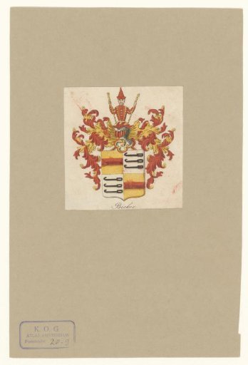 Coat of arms of the Bicker family