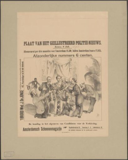 Amsterdam's City Maiden receives flowers from various candidate council members
