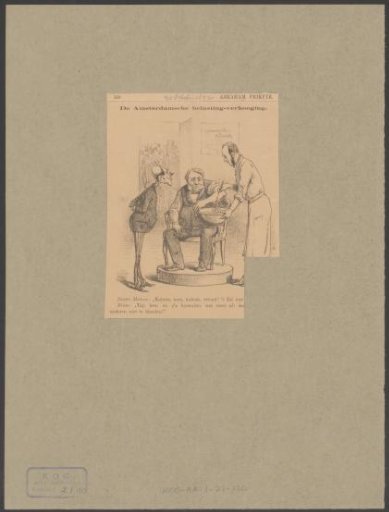 Abraham Mozes Reens is bled, with coin money bleeding from him