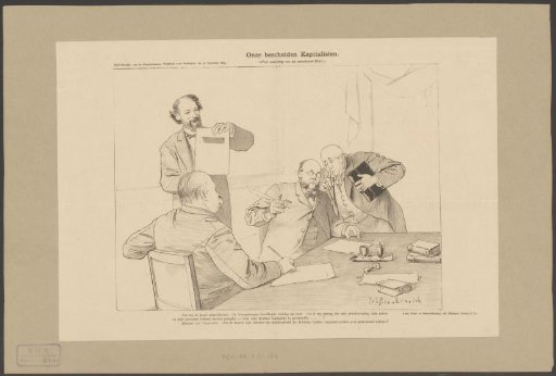 Nicolaas Pierson being whispered to while signing a document