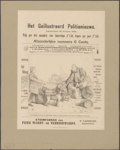 Piet Nolting bursts into the office with four leashed dogs