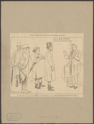 Theodorus Heemskerk comforts shirtless men at the door of the Tax Office