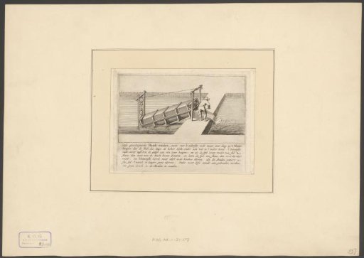 Figure at a manual water pump