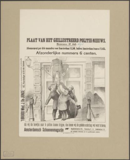 Three Men Reaching for a Headless Doll