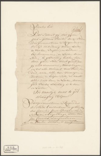 Oath of Citizenship of Cornelis Jansz