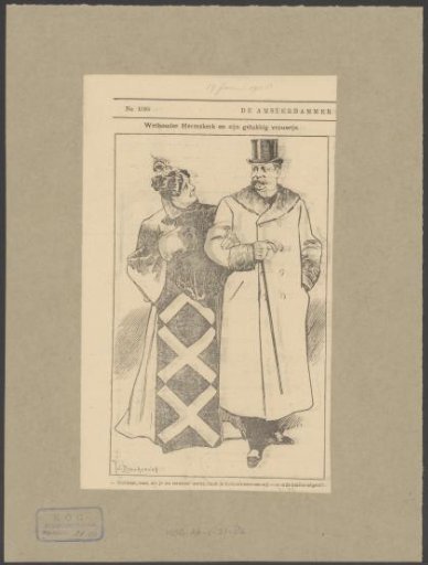 Woman and Man Walking Arm-in-Arm