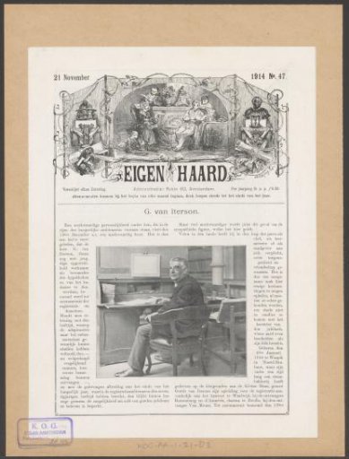 Portrait of Gerrit van Iterson Sitting at a Desk
