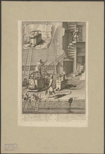 Old fire engines and new hose fire engines, 1690
