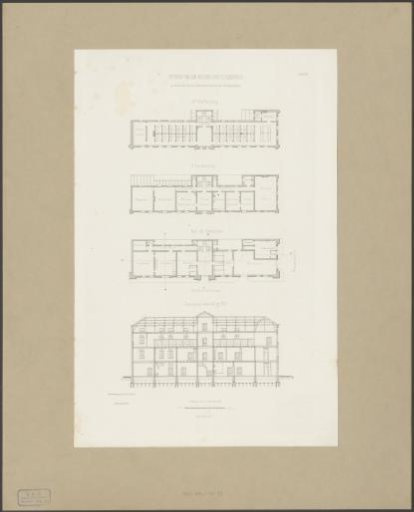 Plans for fire station 'Willem' in the Valckenierstraat, Amsterdam