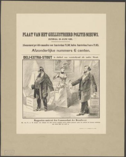 Personification of the press between Amsterdam mayor Gijsbert van Tienhoven and commander Willem Anne van Moock