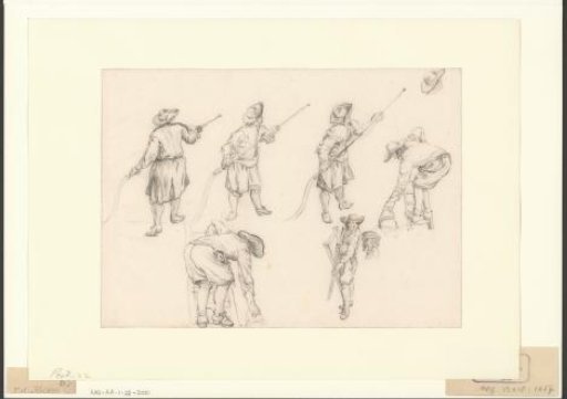 Composition with six firemen