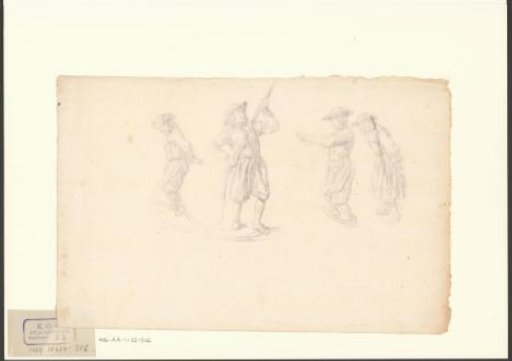 Composition with four firemen