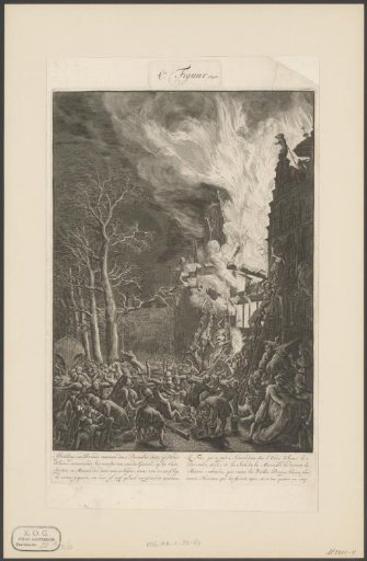 Fire on the Oude Schans in Amsterdam, 1658
