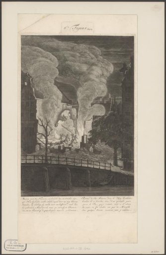 Fire on the Waalseiland in Amsterdam, 1670