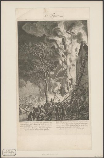 Fire on the Lauriergracht in Amsterdam, 1669