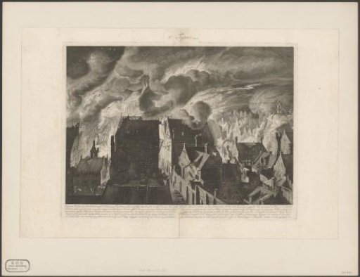 Extinguishing the severe fire on the Elandsgracht, 1679