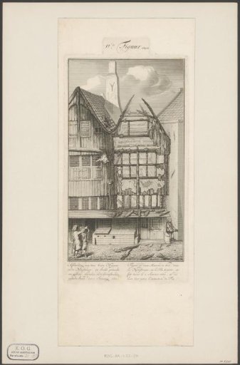 Two burnt houses in the Oude Nieuwstraat, 1682