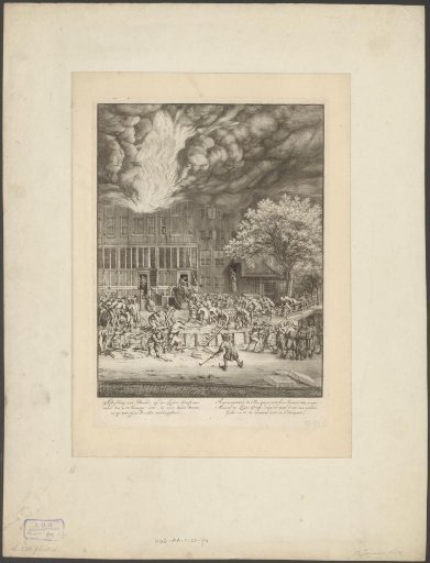 Fire in a house on the Leidsegracht, 1684