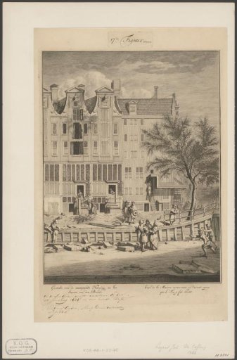 Burnt house on the Leidsegracht, 1684