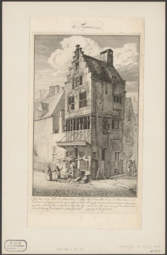 Burnt house in the Bloedstraat, 1684