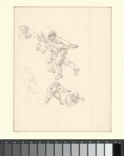 Composition with six firemen