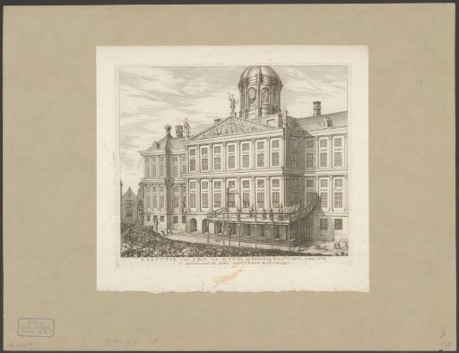 Execution of Johannes Bartholomeus Ferdinandus van Gogh in front of the Amsterdam Town Hall
