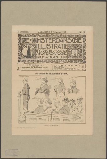Defendants and witnesses during the trial against Paulus Antonius Muiselaar, Franciscus Groot and Hellebertus Eliza van den Dool