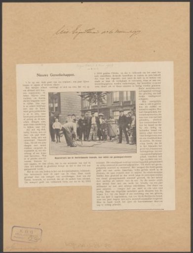 Spectators at the repair of tram rails