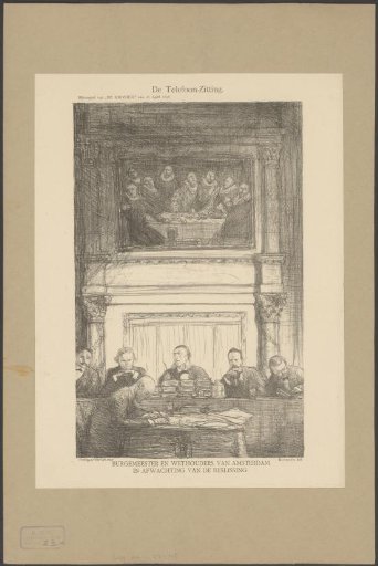 Amsterdam mayor and aldermen in meeting