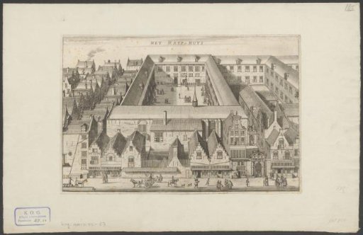 Gezicht op het Rasphuis te Amsterdam