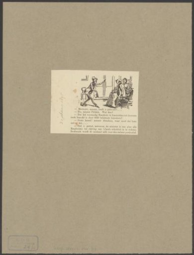 Abraham Prikkie Addresses a Seated Man and Woman