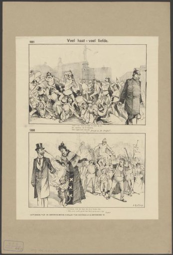 Contrast between the relationship of the Amsterdam police with citizens in 1891 and 1898