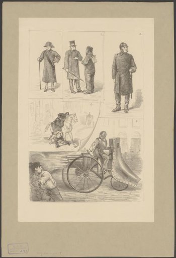 Evolution of the appearance of a police officer in five stages