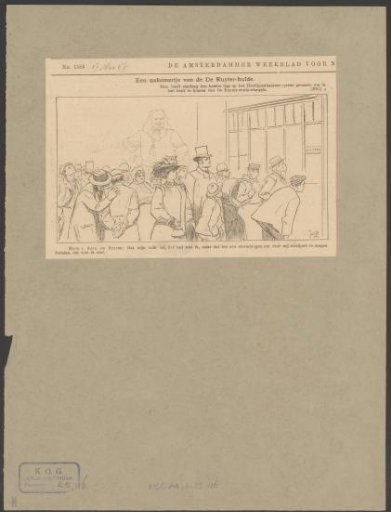 Crowd in the Queue for Commemorative Stamps of Michiel Adriaenszoon de Ruyter
