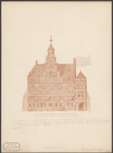 View of the Handboogdoelen in Amsterdam