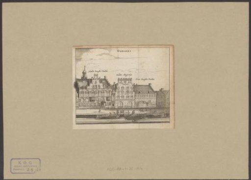 View of the Handboogdoelen, the City Magazine (Bushuis), and the Voetboogdoelen in Amsterdam