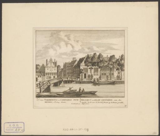 View of the City Gun and Bell Foundry on the Lijnbaansgracht in Amsterdam