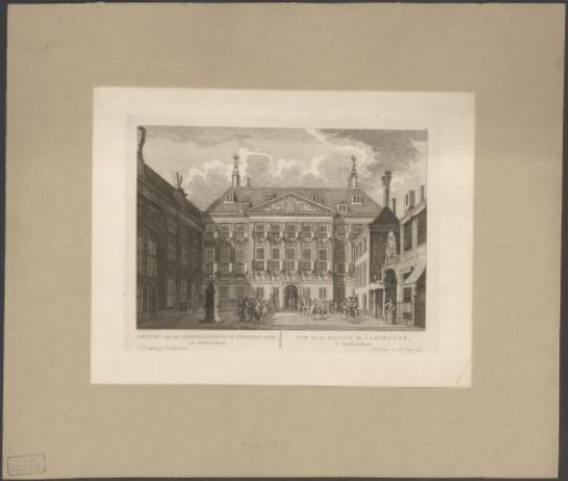 View of the courtyard of the Prinsenhof (Admiralty Court) in Amsterdam