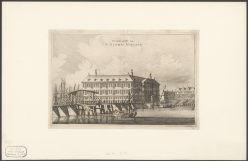 View of the State Naval Magazine (Admiralty Magazine) in Amsterdam