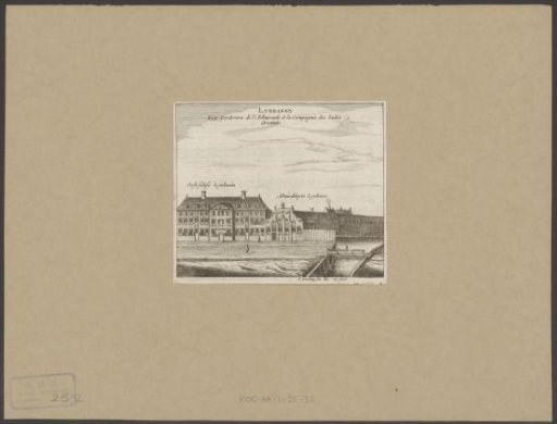 Gezicht op de lijnbanen van de VOC en de Admiraliteit op Oostenburg te Amsterdam