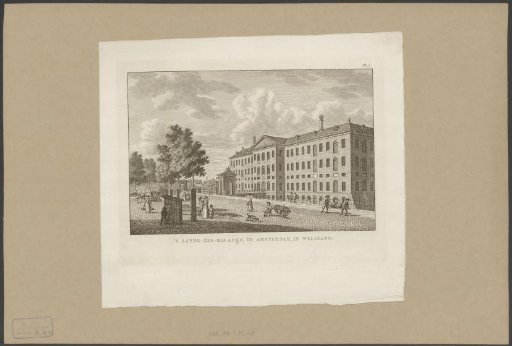 View of the State Naval Magazine in Amsterdam before the fire of 1791