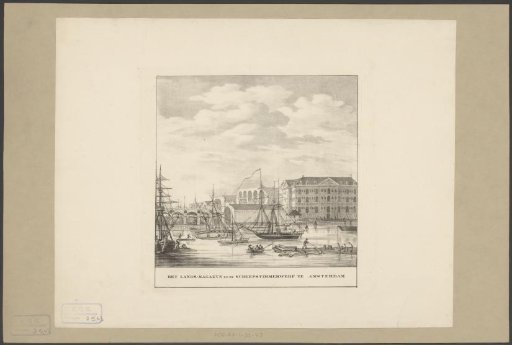 View of the 's Lands Zeemagazijn and the Timber Yard at Amsterdam