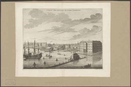 View of the State Naval Magazine (Admiralty Magazine) and the Admiralty Shipyard in Amsterdam